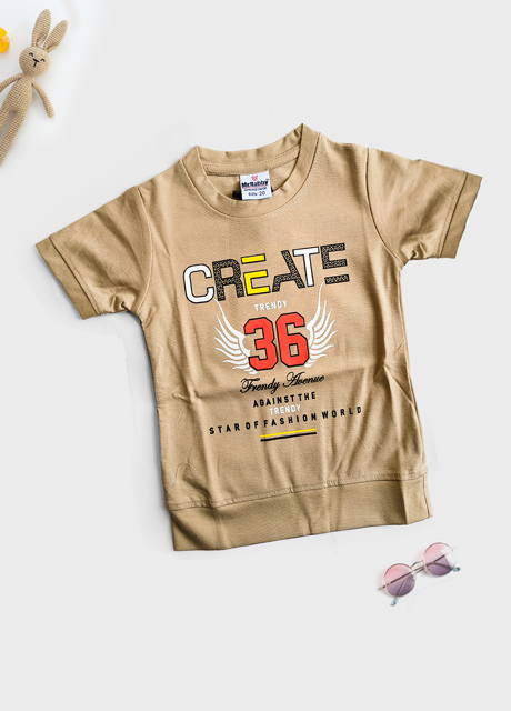Buy Dark Pista Green T-Shirt for Kids - Stylish and Comfortable